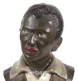 Vintage African-American BLACK MAN Plaster SCULPTURE STATUE Harlem Renaissance
