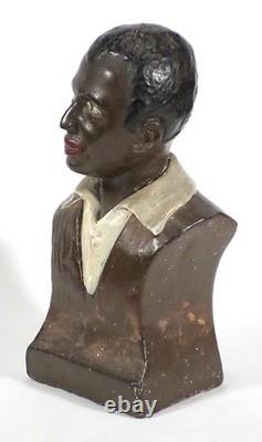Vintage African-American BLACK MAN Plaster SCULPTURE STATUE Harlem Renaissance