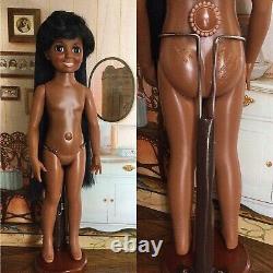Vintage African American Black Crissy Doll Hair Grows