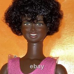Vintage African-American Black Skye Fashion Action 11.5 Doll Kenner 1975