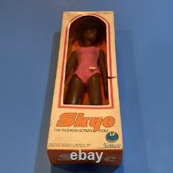 Vintage African-American Black Skye Fashion Action 11.5 Doll Kenner 1975