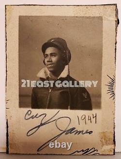 Vintage African American Black Ww2 1944 Tuskegee Airman Usaaf Aaf Headset Photo
