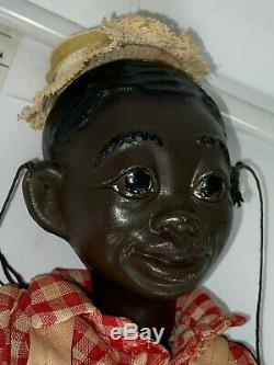 Vintage African American Boy Marionette Black Americana Lucifer Virginia Austin