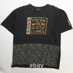 Vintage African American College Alliance T-Shirt Size 2XL Black History