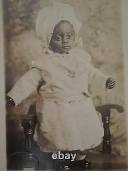 Vintage Antique African American Black History Artistic Angel Baby Rppc Photo