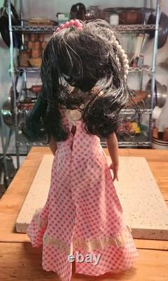 Vintage BLACK African American CRISSY DOLL TWIRLY BEADS Hair Grows