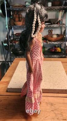 Vintage BLACK African American CRISSY DOLL TWIRLY BEADS Hair Grows