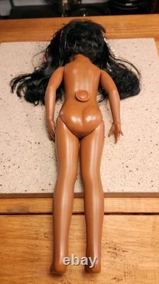 Vintage BLACK African American CRISSY DOLL TWIRLY BEADS Hair Grows