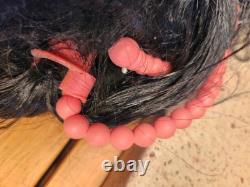 Vintage BLACK African American CRISSY DOLL TWIRLY BEADS Hair Grows