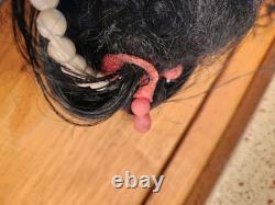 Vintage BLACK African American CRISSY DOLL TWIRLY BEADS Hair Grows