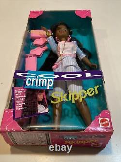 Vintage Barbie Cool Crimp Skipper African-American Doll Mattel 11547 New