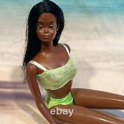 Vintage Barbie doll Malibu Christie 1975 #7745 African American AA Black Doll