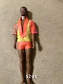 Vintage Bend Leg Talking Brad Doll 1969 Mattel Hong Kong Black Molded Hair RARE