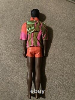 Vintage Bend Leg Talking Brad Doll 1969 Mattel Hong Kong Black Molded Hair RARE