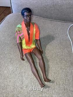 Vintage Bend Leg Talking Brad Doll 1969 Mattel Hong Kong Black Molded Hair RARE