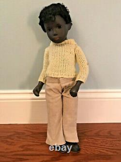 Vintage Black African American Boy Caleb Sasha Doll 16 Sweater & Pants