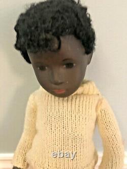 Vintage Black African American Boy Caleb Sasha Doll 16 Sweater & Pants