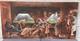 Vintage Black African American Folk Art People Bar Pool Drinking Oil Painting