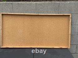 Vintage Black African American Folk Art People Bar Pool Drinking Oil Painting