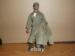 Vintage Black African American Gi Joe 1965 Hasbro 1st Year With Uniform, Jacket+