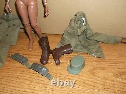 Vintage Black African American Gi Joe 1965 Hasbro 1st Year With Uniform, Jacket+