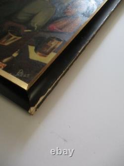 Vintage Black Americana African American Portrait Bar Club Expressionist Signed