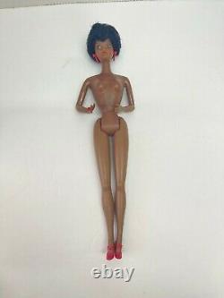 Vintage Black Barbie doll with Original 1980 Red Disco Clothes