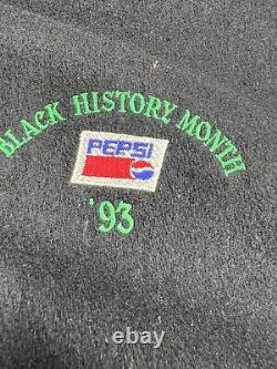 Vintage Black History African American Heritage Pride Varsity Jacket BHM Pepsi