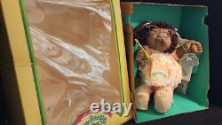 Vintage Cabbage Patch Doll 1983 African American Black Original Clothes box