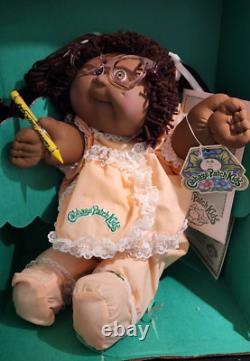Vintage Cabbage Patch Doll 1983 African American Black Original Clothes box
