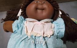 Vintage Cabbage Patch Kids Doll 1983 African American Black Original Clothes
