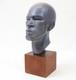 Vintage Ceramic Bust 14 Sculpture Art Deco African American Black Man Wood Base