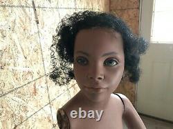 Vintage Child Adolescent African American Mannequin Black Americana