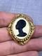 Vintage Coreen Simpson Black African American Woman Lady Cameo Pin Brooch