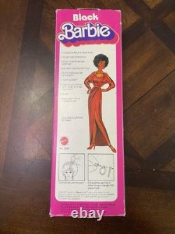 Vintage First Black Barbie NIB Mattel #1293 African American Super Star Era
