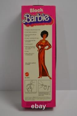 Vintage First Black Barbie NIB Mattel #1293 African American Super Star Era