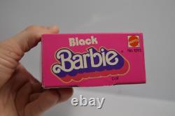 Vintage First Black Barbie NIB Mattel #1293 African American Super Star Era