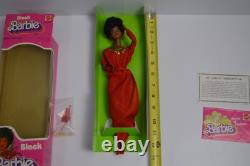 Vintage First Black Barbie NIB Mattel #1293 African American Super Star Era