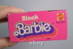 Vintage First Black Barbie NIB Mattel #1293 African American Super Star Era