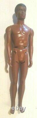 Vintage Free Moving Curtis Black Ken Doll, very rare 12 Barbie size figure