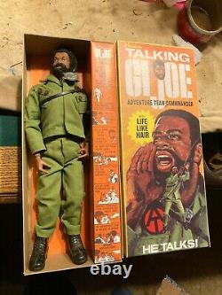 Vintage Gi Joe Talking African American Black Talking Commander Talker Negro