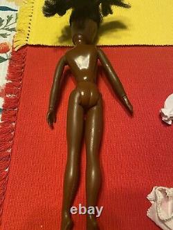 Vintage HTF Marx Black American Gayle Doll Sindy's Friend With Outfit & Stand
