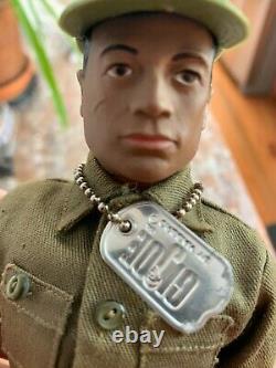 Vintage Hasbro Gi Joe African American Black Pat Pend Action Soldier