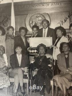 Vintage Iconic Black & White Photo Of African- American Politics & Entertainment