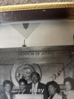 Vintage Iconic Black & White Photo Of African- American Politics & Entertainment