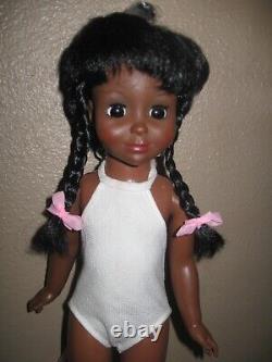 Vintage Ideal African American Tara Doll 15 Crissy Family- in Velvet's Outfit