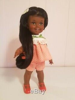 Vintage Ideal Crissy Family 1972 Black African American Baby Cinnamon 12 Doll