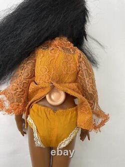 Vintage Ideal Doll Beautiful Crissy Black Hair African American 1968 Works
