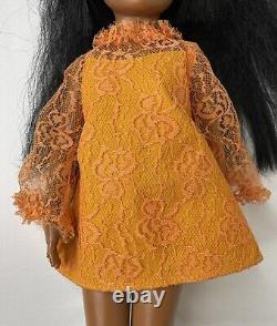 Vintage Ideal Doll Beautiful Crissy Black Hair African American 1968 Works
