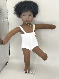 Vintage Kathe Hanna Kruse Black African American Boy Daumlinchen Doll Thumbelina